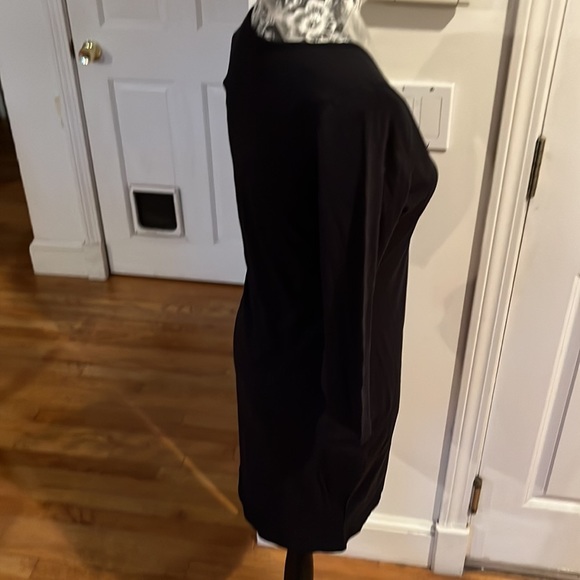 Venus size small classic black V-Neck midi tee shirt dress 3/4 sleeves versatile - Picture 13 of 13